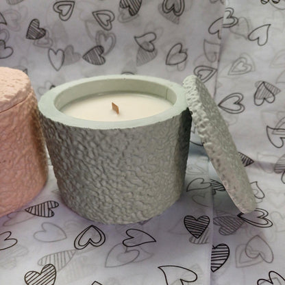 Candela - Bougie parfumée et bougeoir en jesmonite