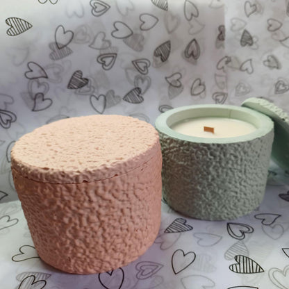 Candela - Bougie parfumée et bougeoir en jesmonite