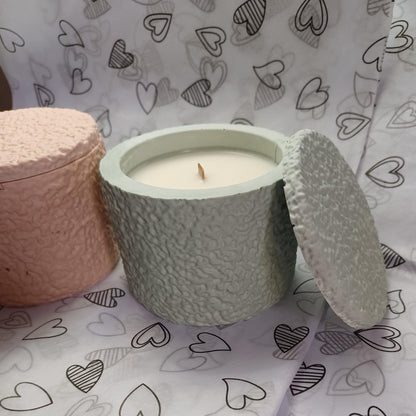 Candela - Bougie parfumée et bougeoir en jesmonite