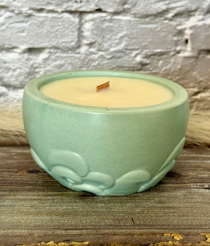 Wan - Bougie parfumée et pot en jesmonite